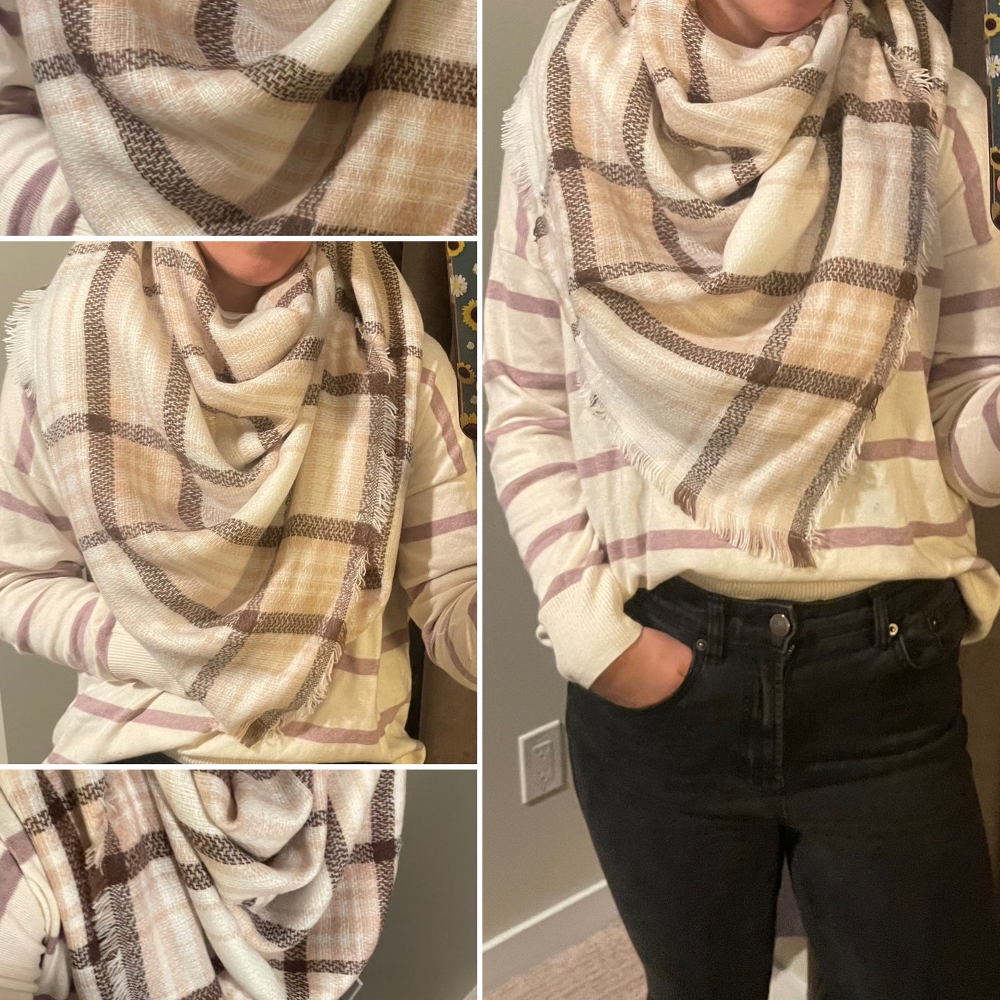 Baby doll blanket scarf
