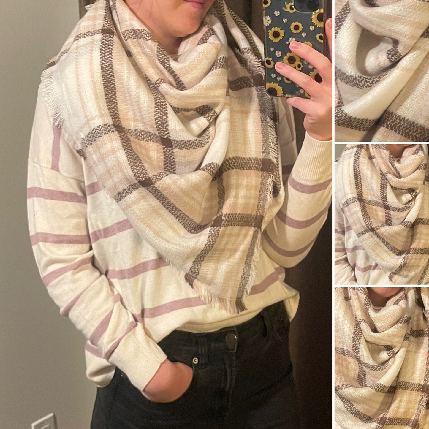 Baby doll blanket scarf