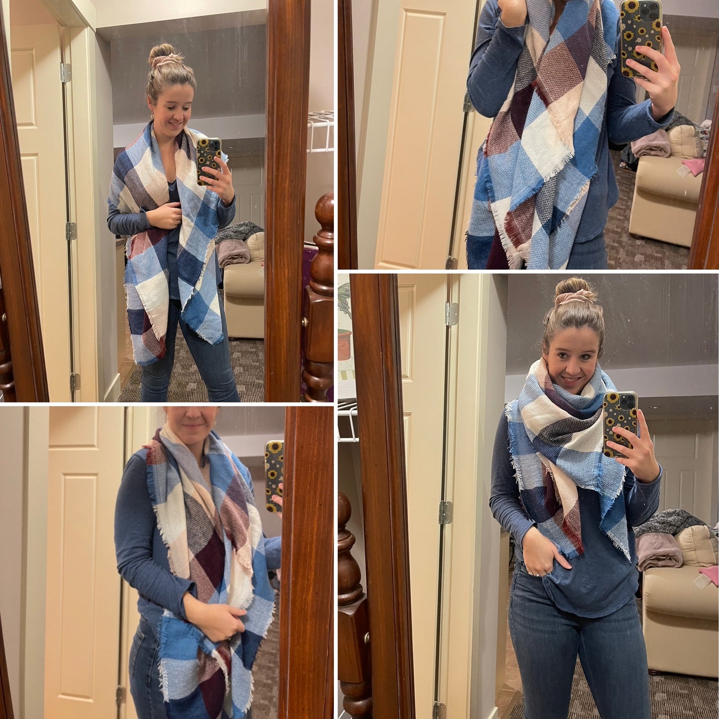 Bright blanket scarf