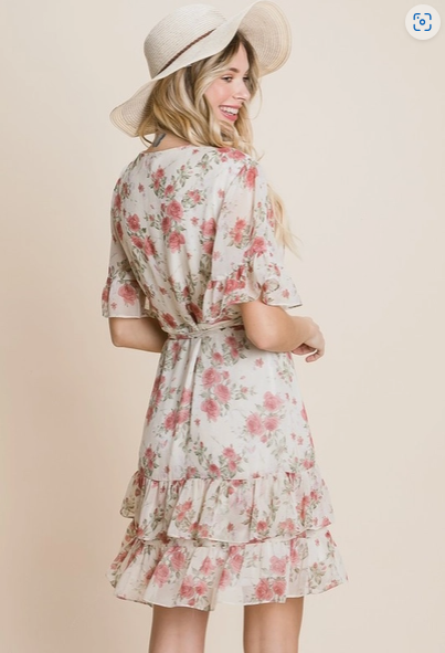 Floral Wrap Dress