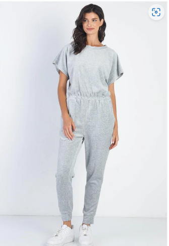 Heather Grey Jump Suit