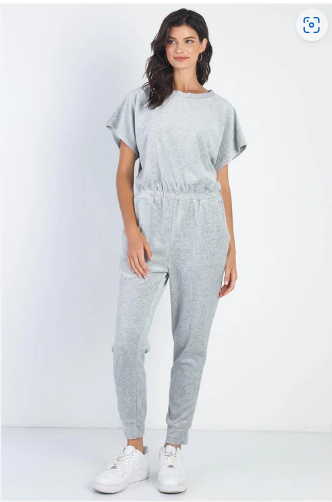 Heather Grey Jump Suit