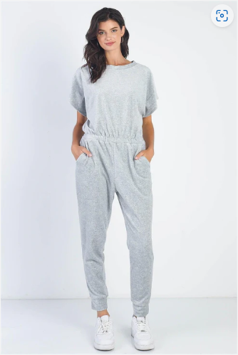 Heather Grey Jump Suit